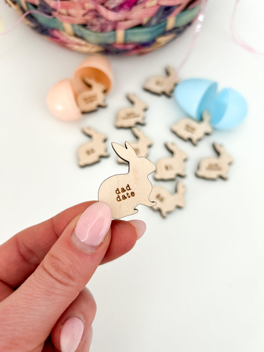 Wooden Easter Egg Tokens