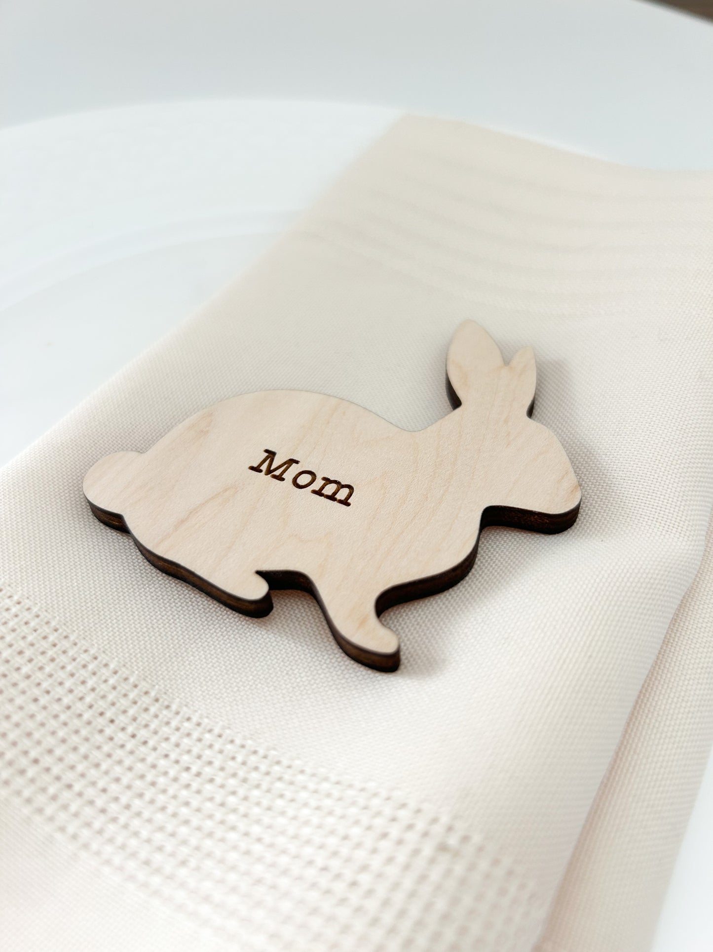 Easter Bunny Dinner Place Setting Tags