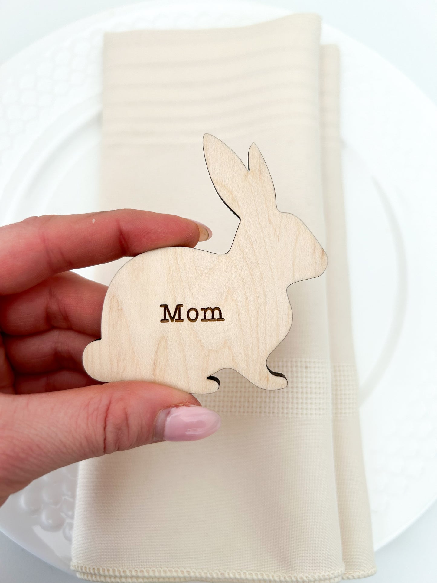 Easter Bunny Dinner Place Setting Tags