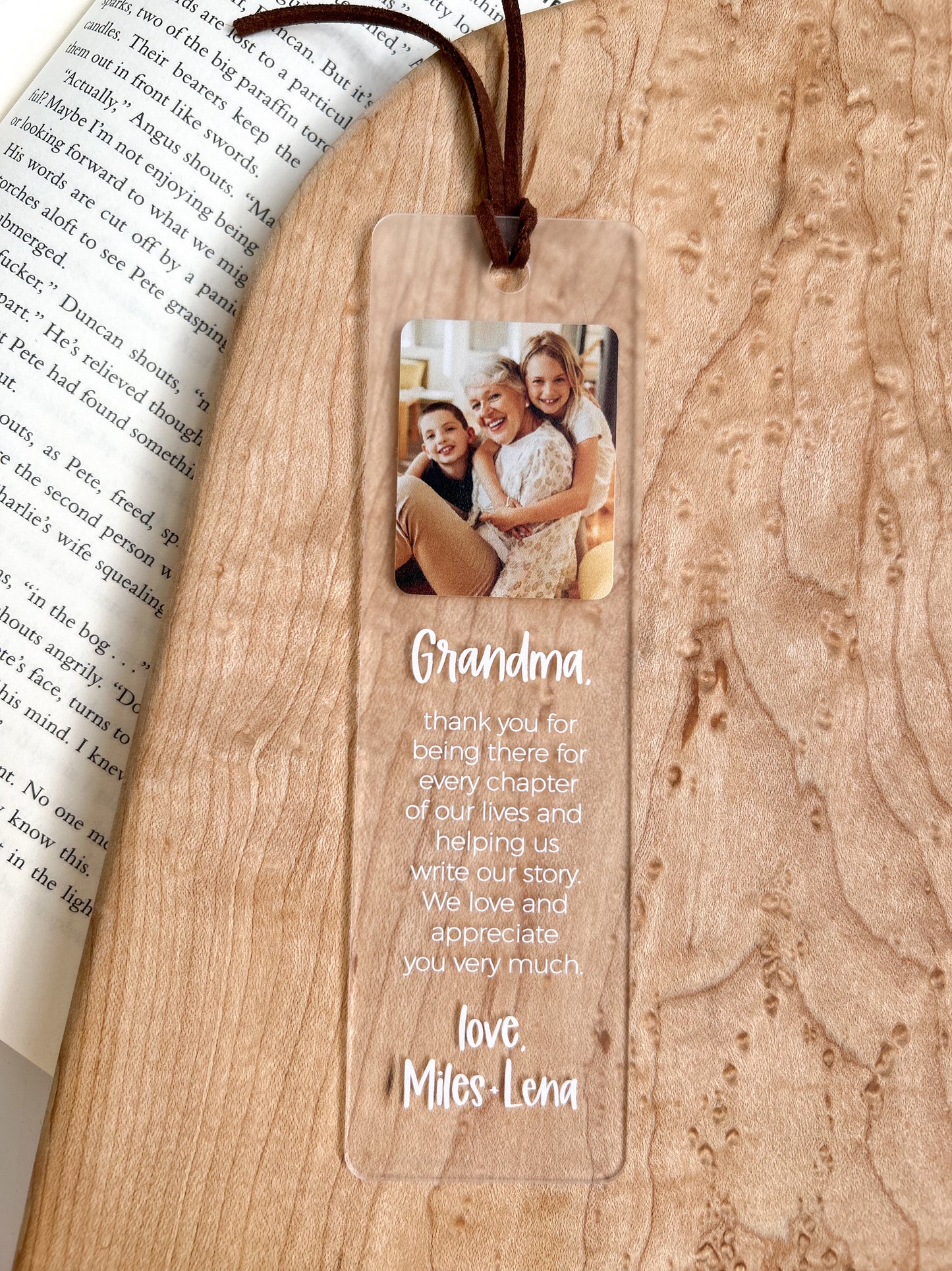 Grandma Custom Photo Bookmark
