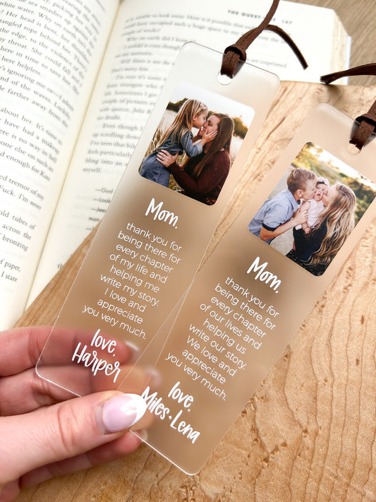 Mom Custom Photo Bookmark