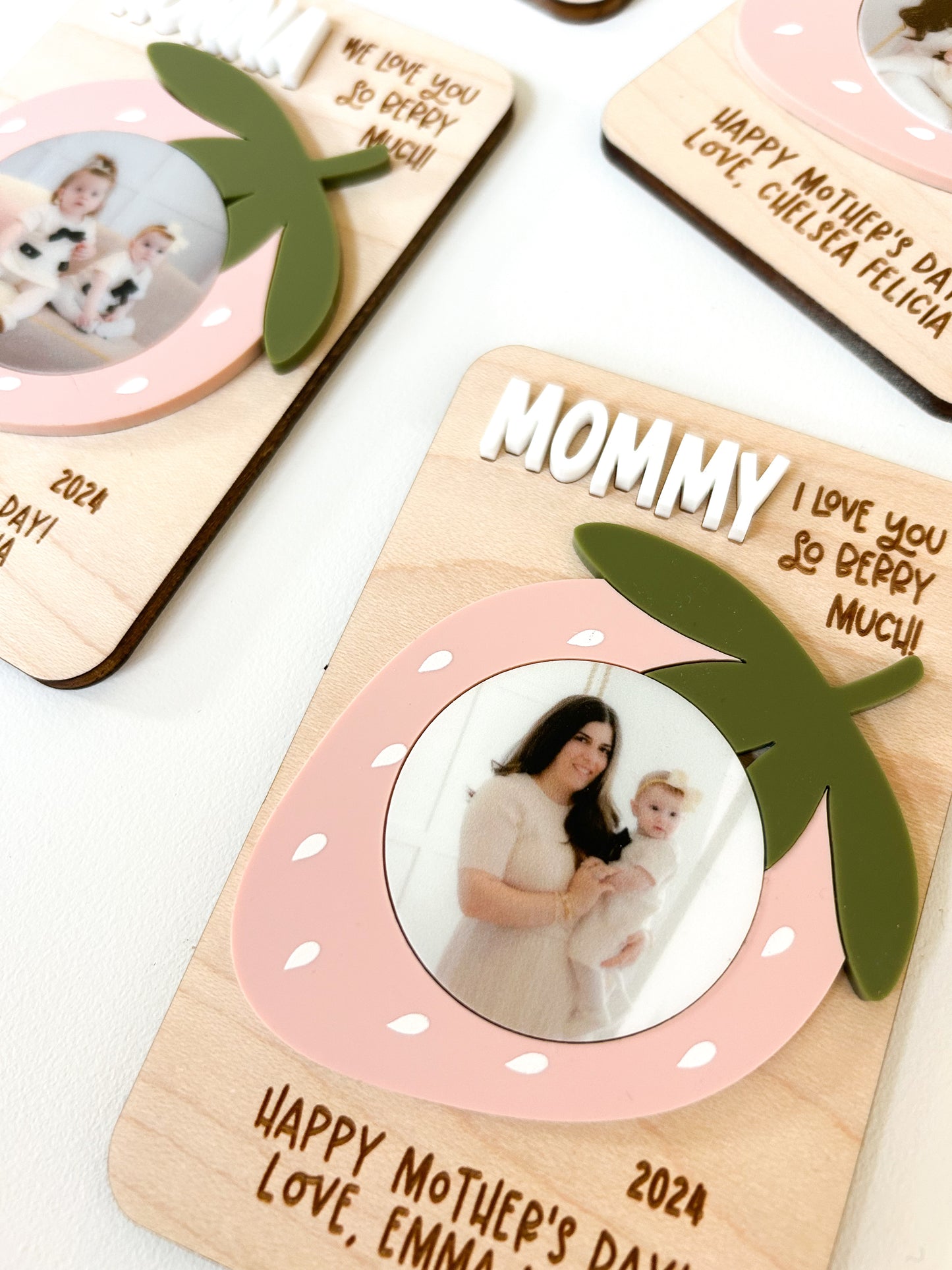 Custom Mom Grandma Berry Photo Magnet