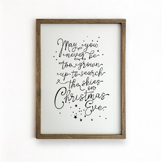 Search the Skies on Christmas Ever Sign