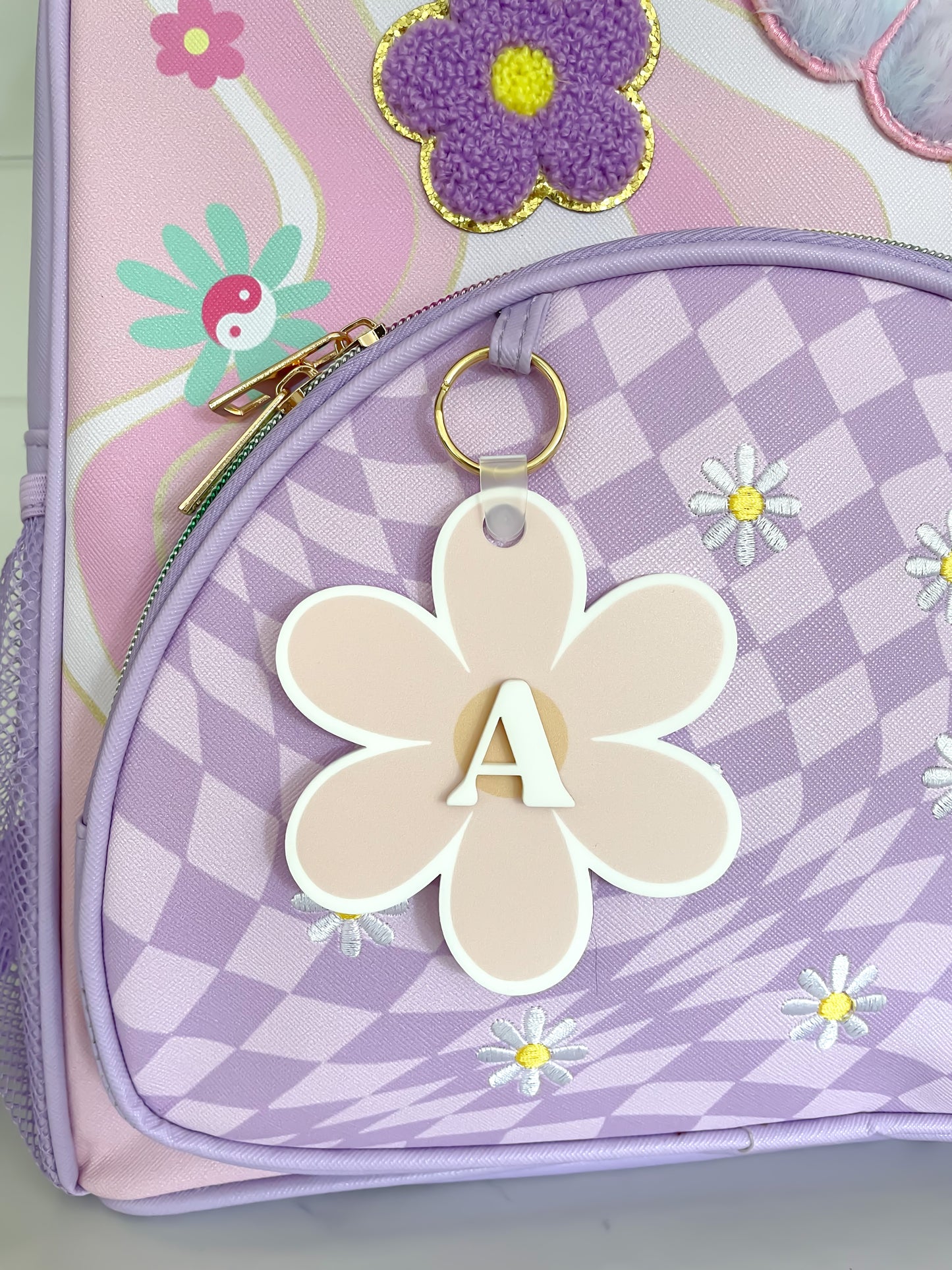Flower Backpack Tag