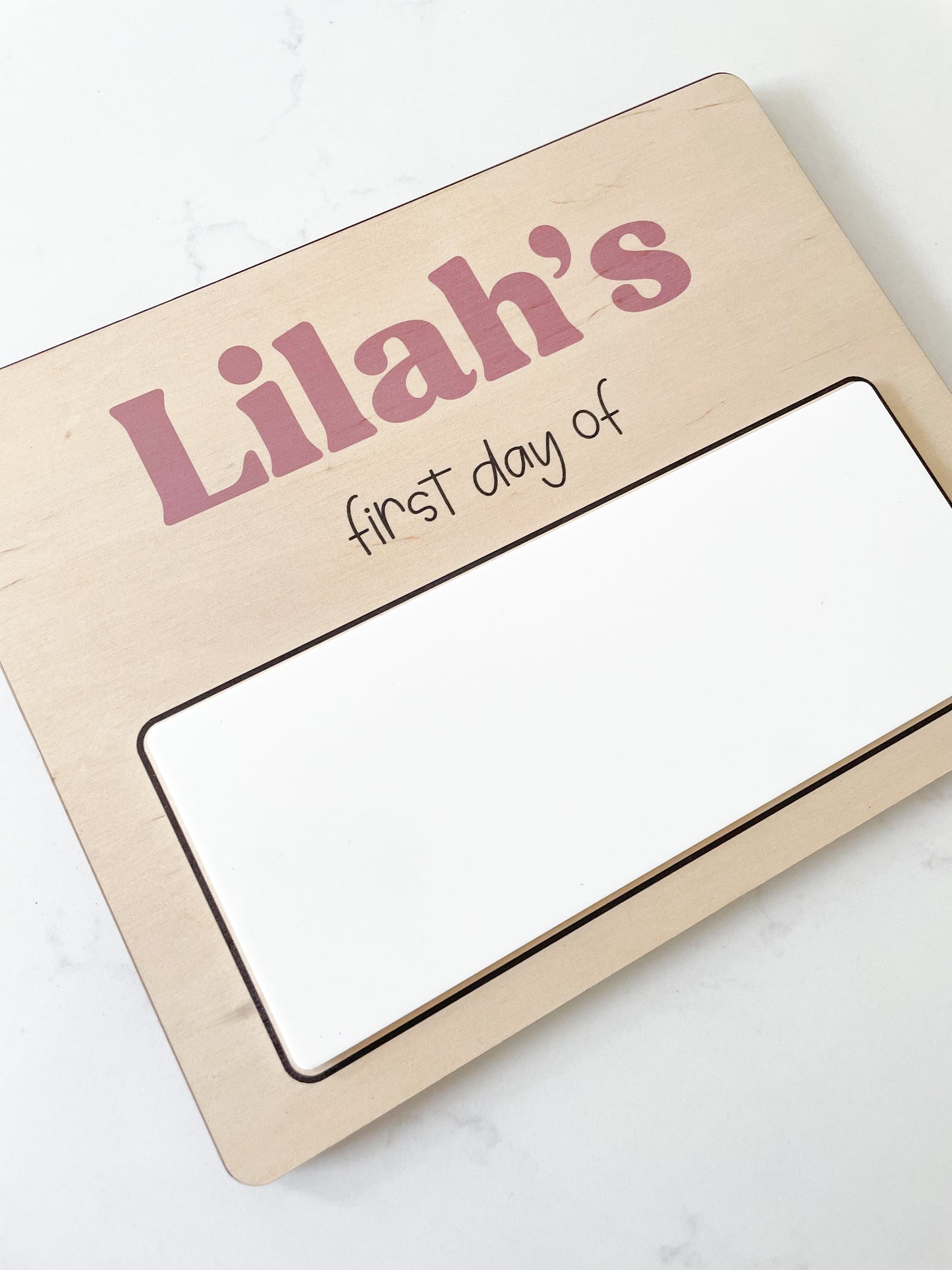 Printed Dry Erase First Day/Last Day of School Sign