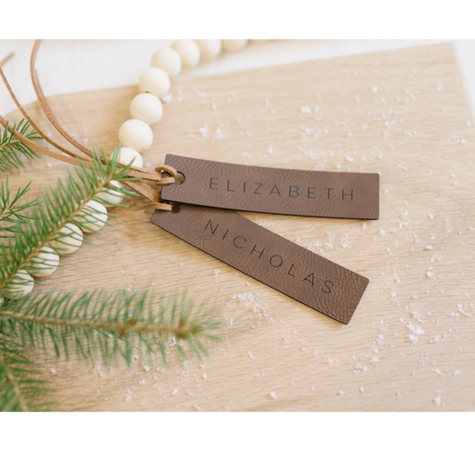 Leatherette Stocking Tag