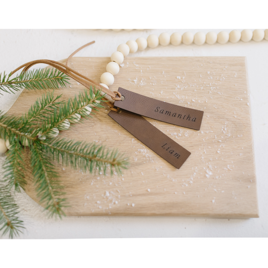 Leatherette Stocking Tag