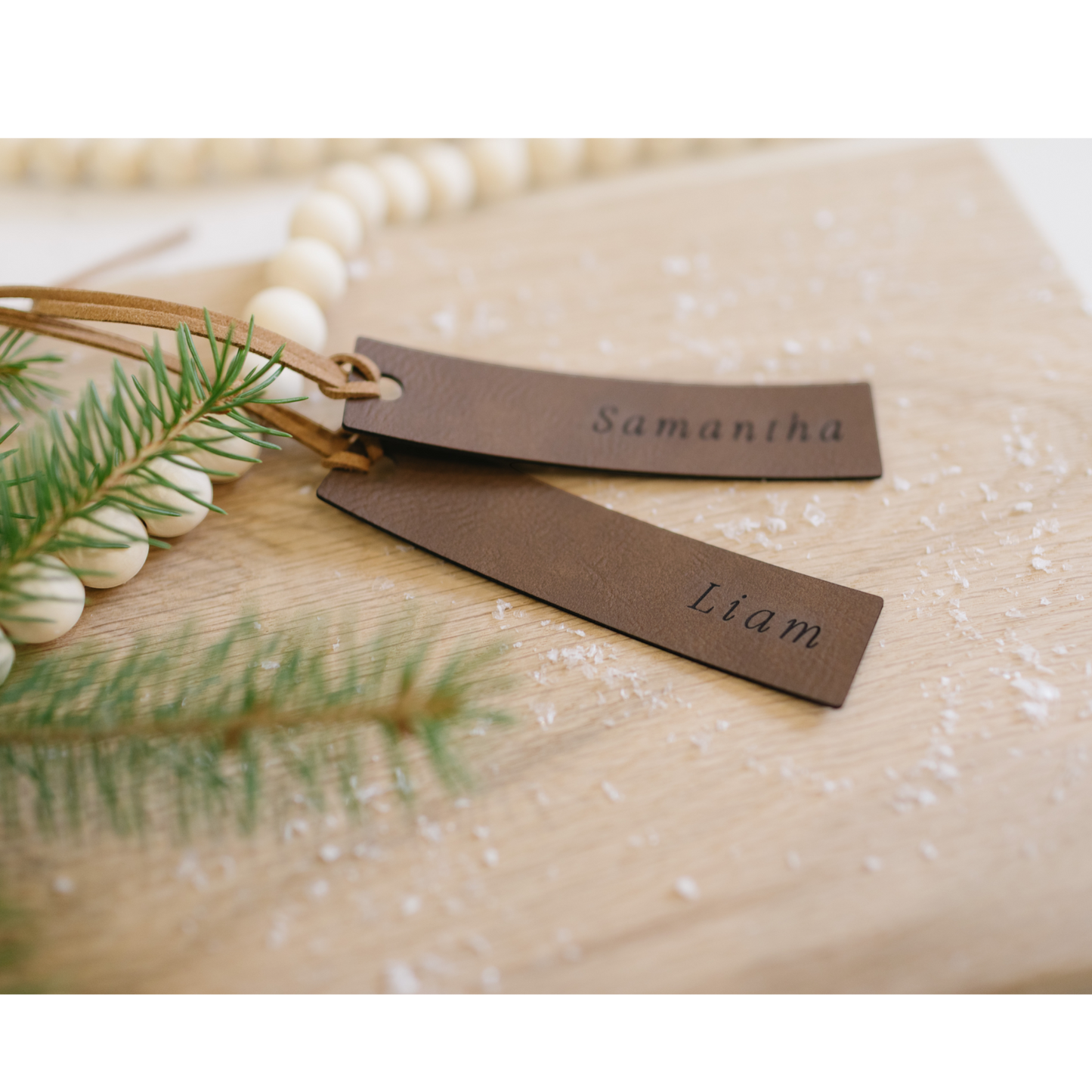 Leatherette Stocking Tag