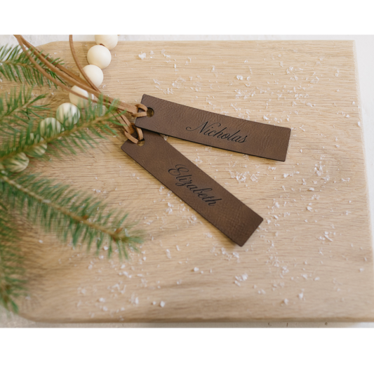 Leatherette Stocking Tag