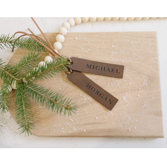 Leatherette Stocking Tag