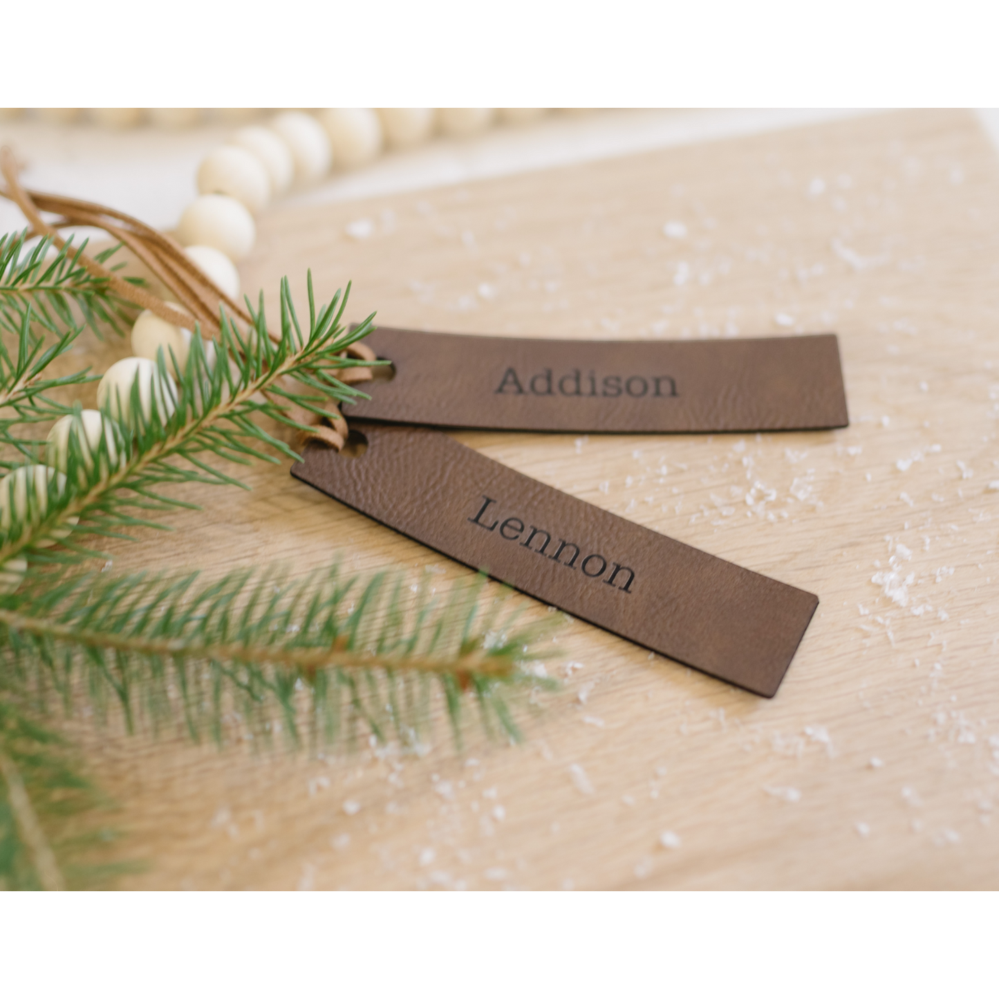 Leatherette Stocking Tag