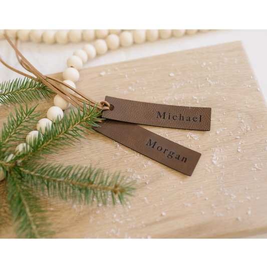 Leatherette Stocking Tag