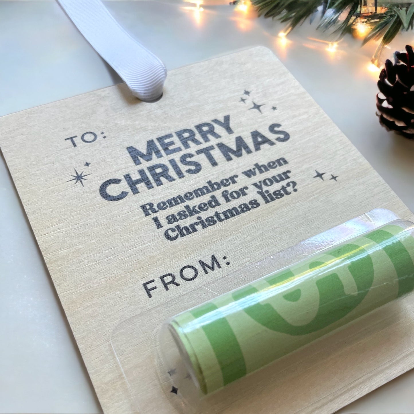 Remember When I Asked For Your Christmas List Ornament | Custom Money Gift Ornament 2023 | Funny Ornament