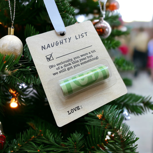 Naughty List Money Ornament | Custom Money Gift Ornament 2023 | Funny Ornament