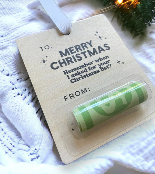 Remember When I Asked For Your Christmas List Ornament | Custom Money Gift Ornament 2023 | Funny Ornament