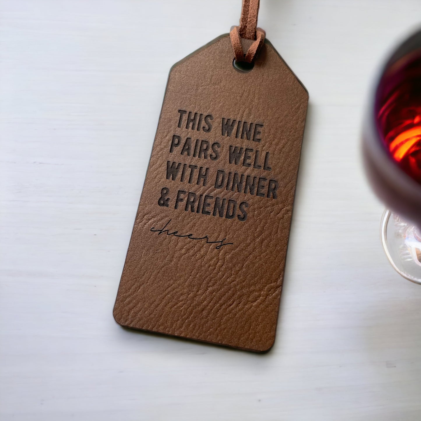 Funny Wine Tags | Leather Wine Tags | Leather Gift Tags | Holiday Gift Tags | Set of Gift Tags | Holiday Gift Tags | Wine Gift Tags