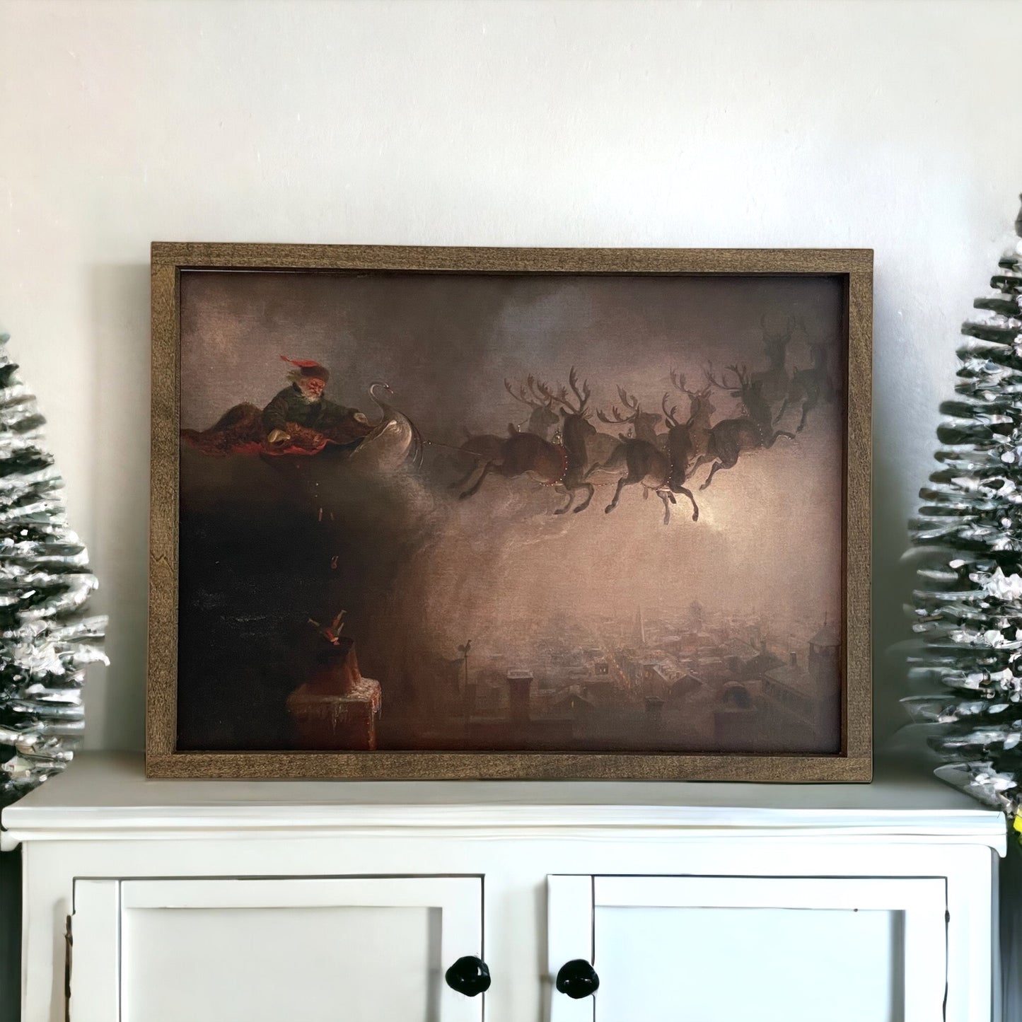 Vintage Santa Chimney Sign