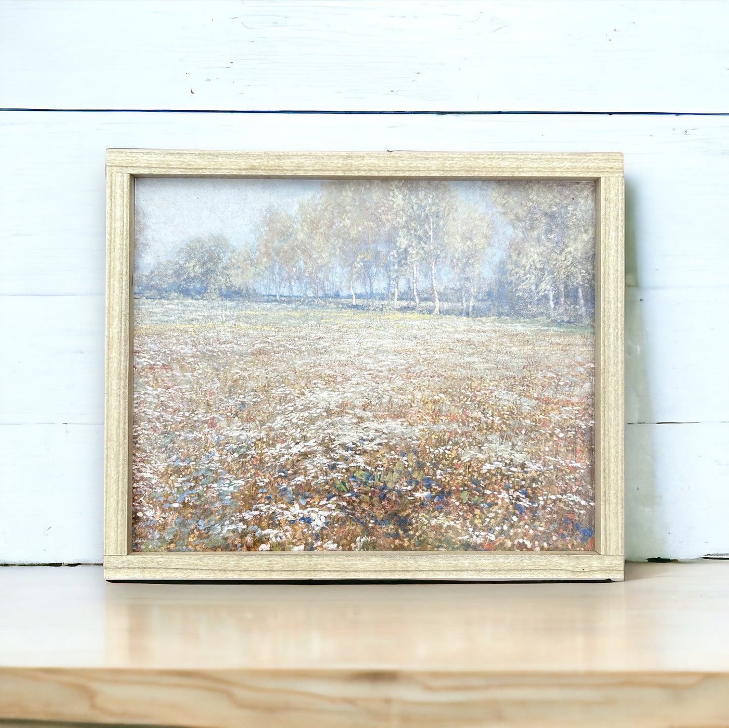 Vintage Spring Forest Oil Painting Sign