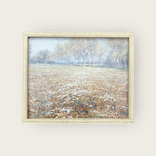 Vintage Spring Forest Oil Painting Sign