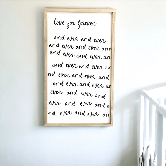 Love You Forever Sign