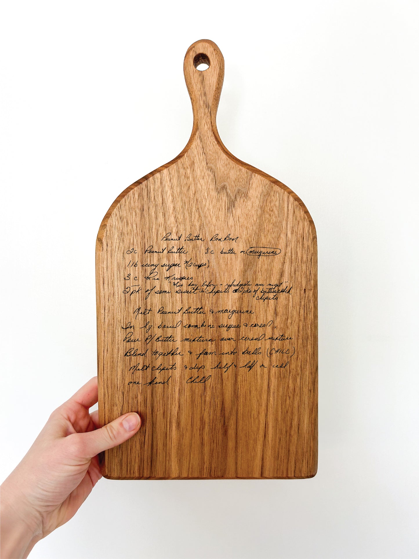 Custom Engraved Recipe Cutting Board