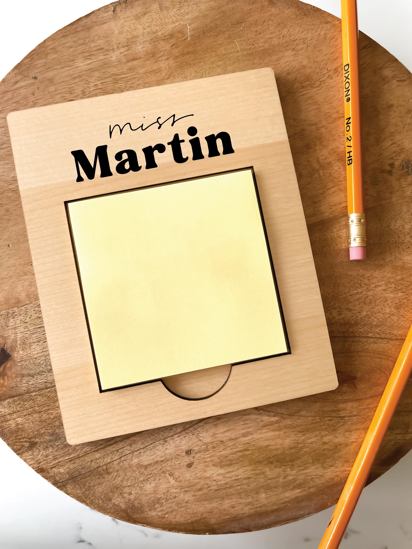 Teacher Wood Stickie Note Holder