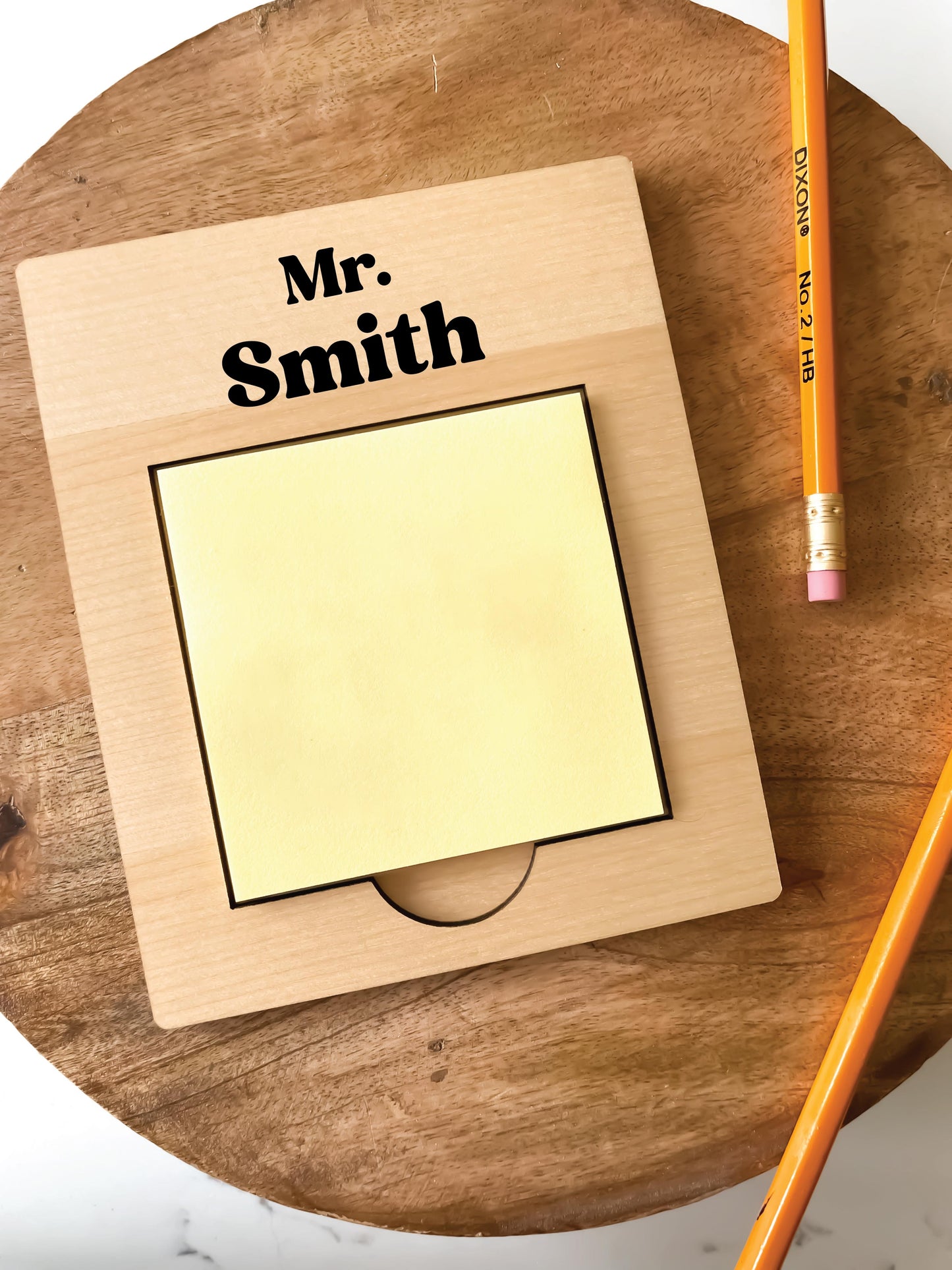 Teacher Wood Stickie Note Holder