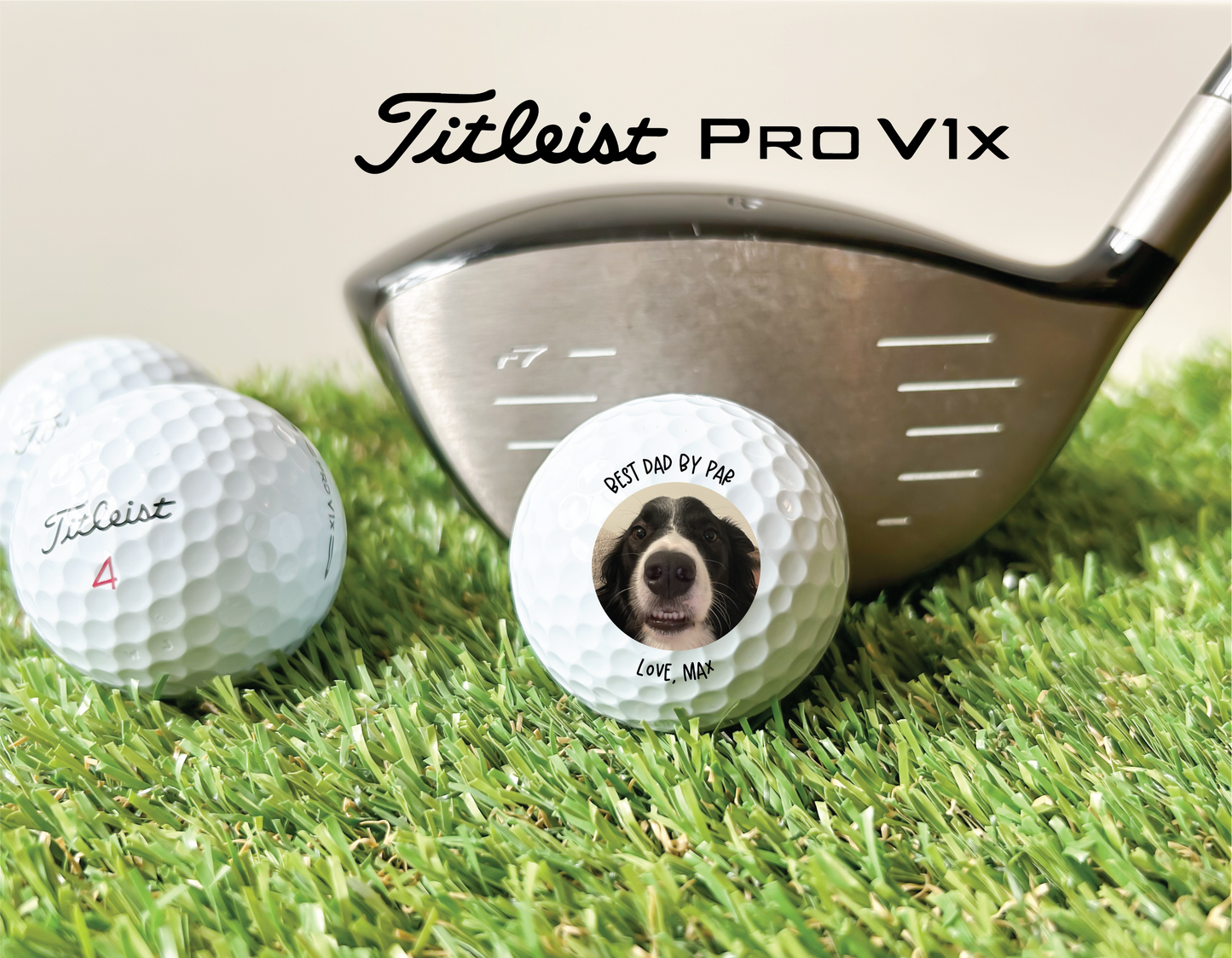 Titlelist PRO V1X Custom Golf Balls for Dad SINGLE BALL
