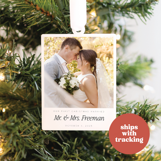 Our First Christmas Married Ornament