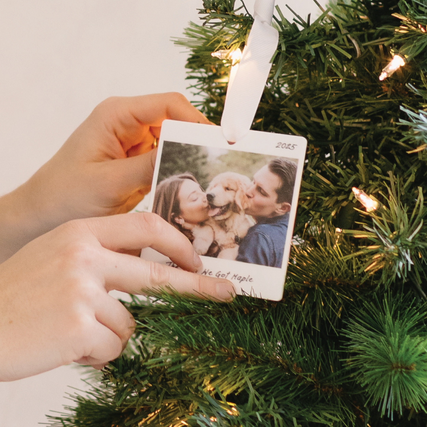 Personalized Photo The Year We Christmas Ornament