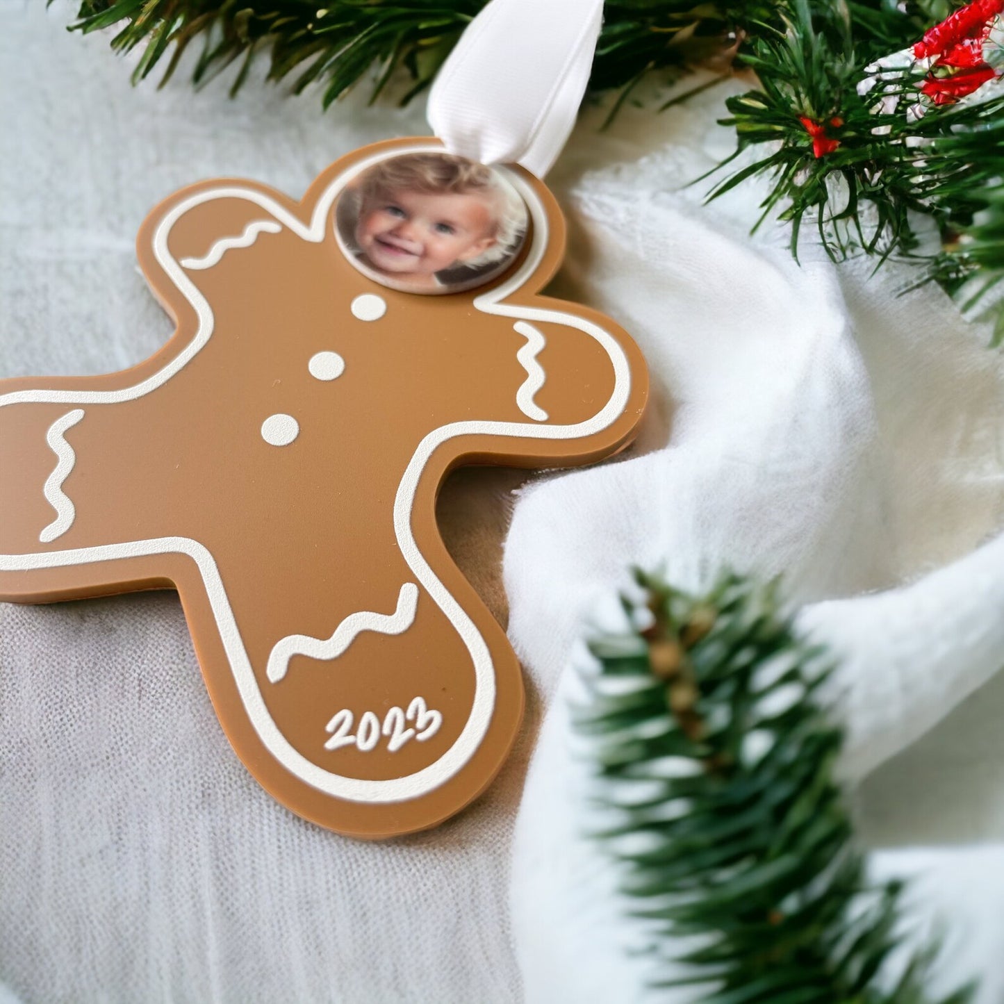 Custom Photo Gingerbread Ornament 2023 | Custom Photo Ornament