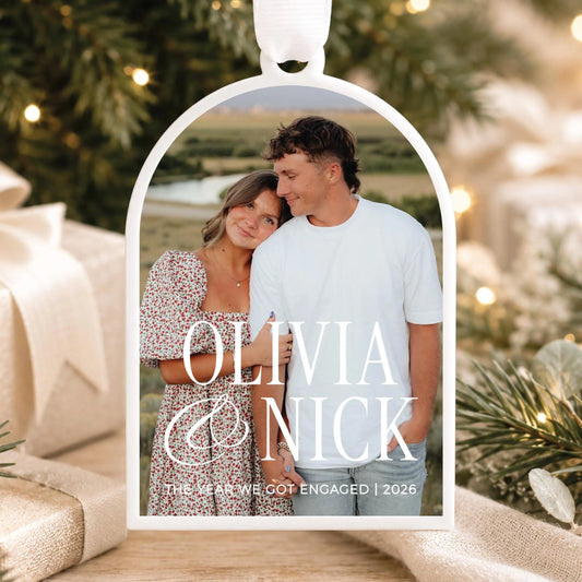 Our First Christmas Engaged Christmas Ornament