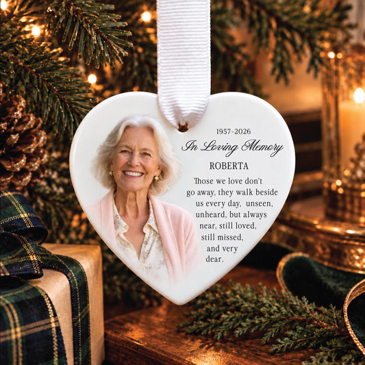 Personalized Ceramic Heart Memorial
