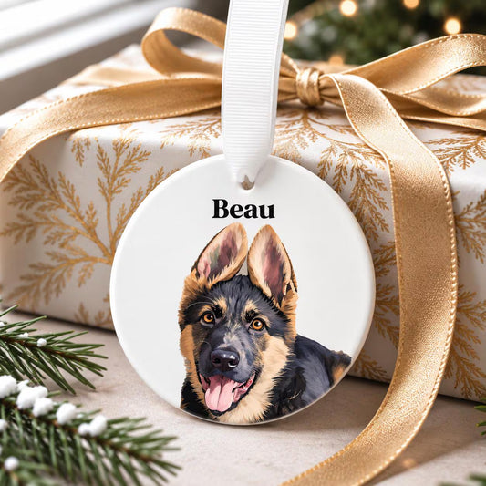 Custom Photo Pet Dog Ornament