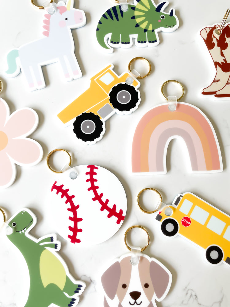 Flower Backpack Tag