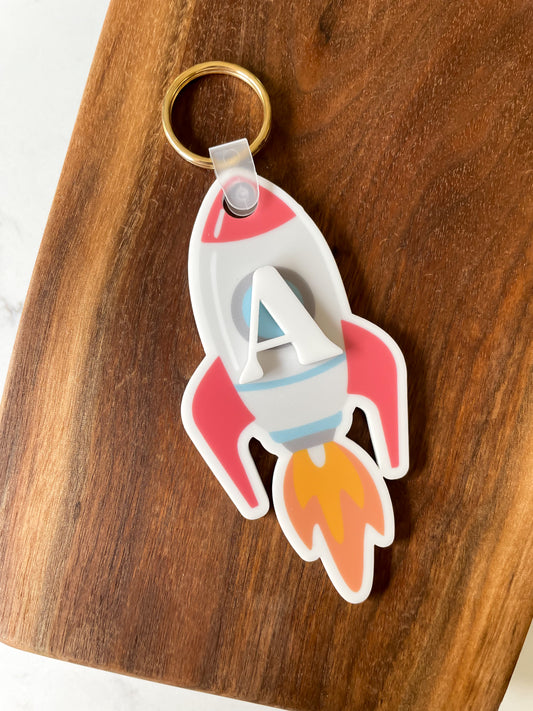 Spaceship Backpack Tag