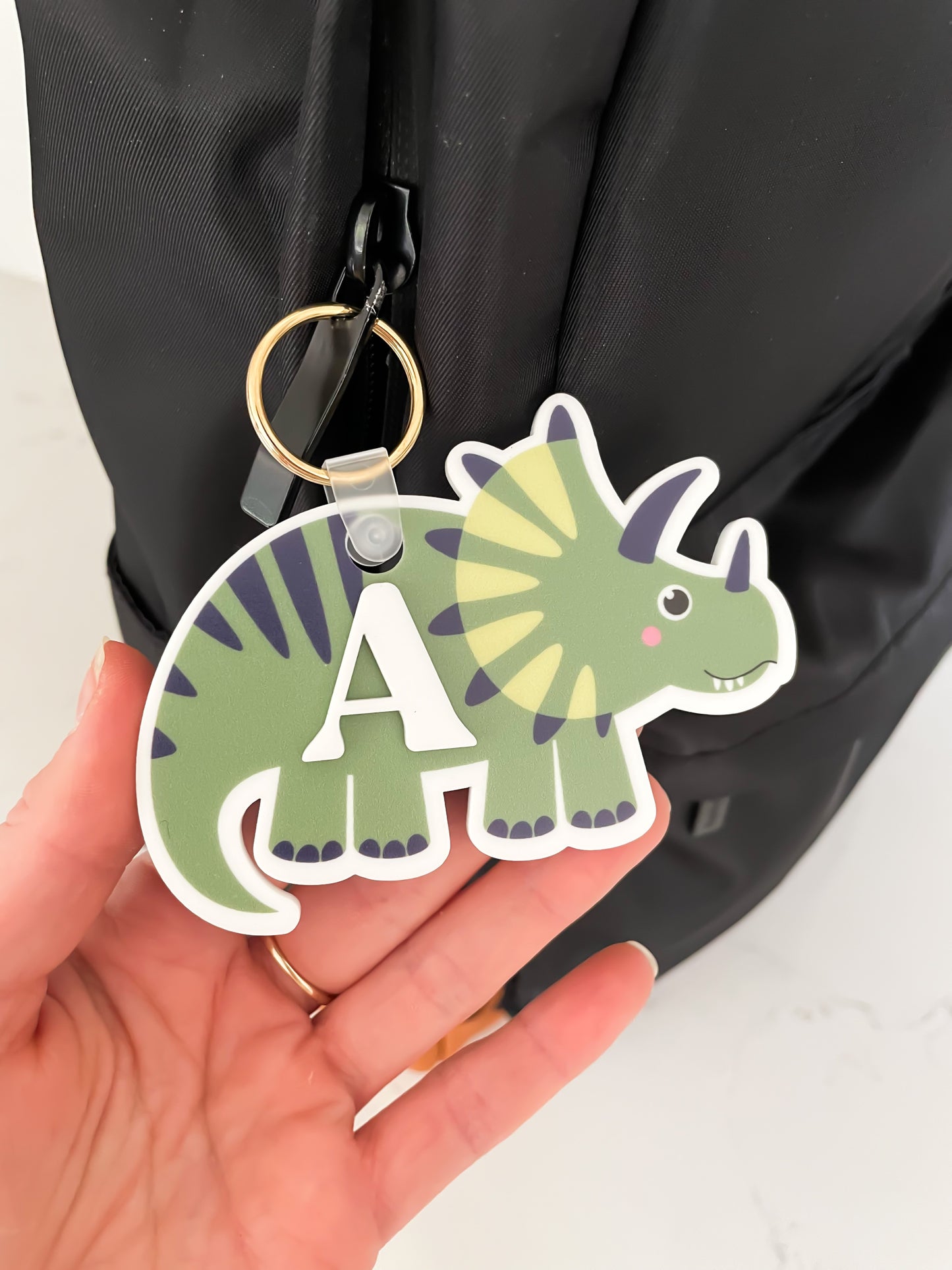 Dinosaur Backpack Tag