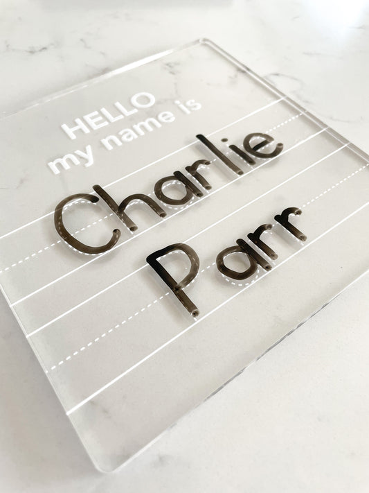 Personalized Name Tracing Board