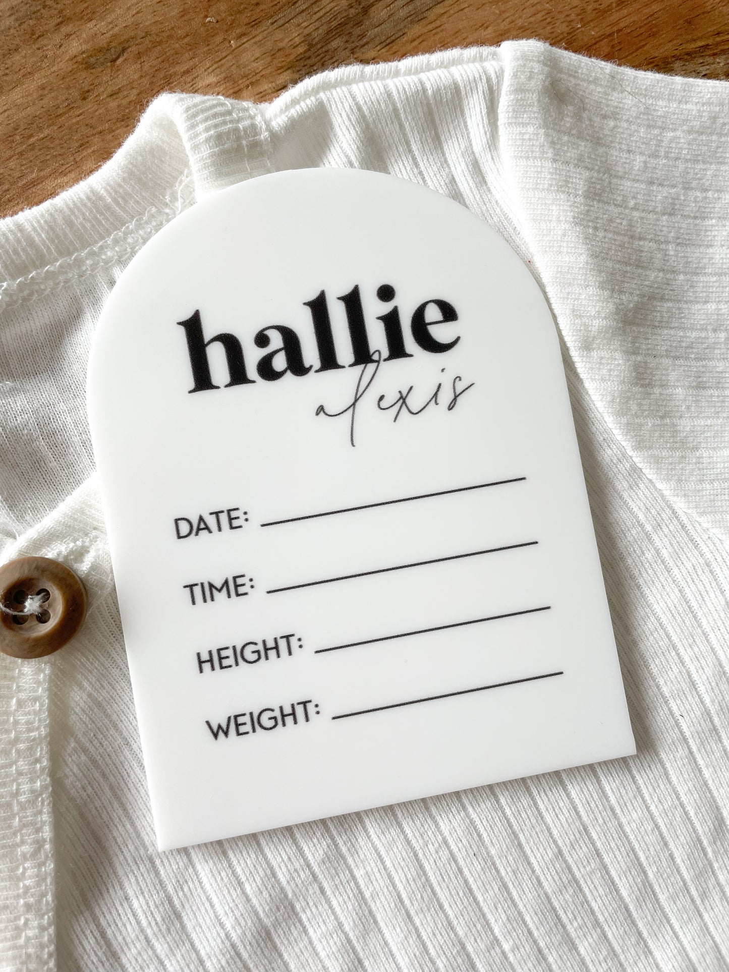 Baby Announcement Round
