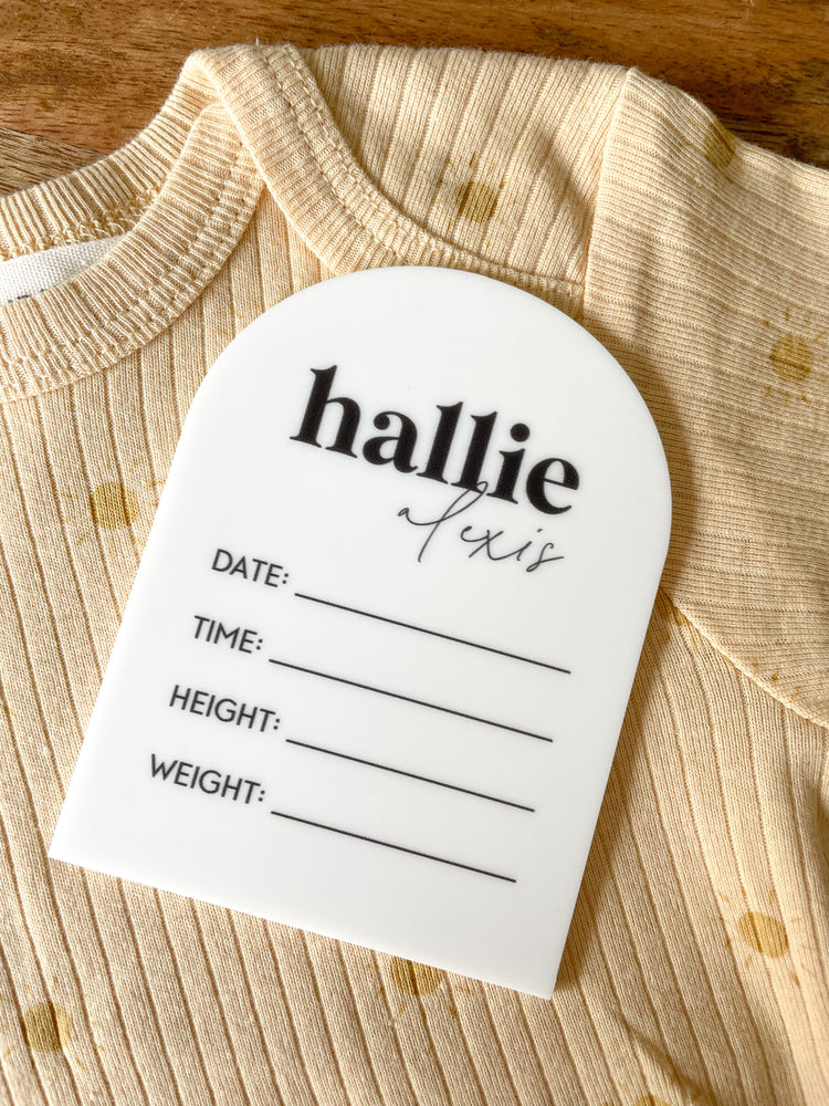 Baby Announcement Round
