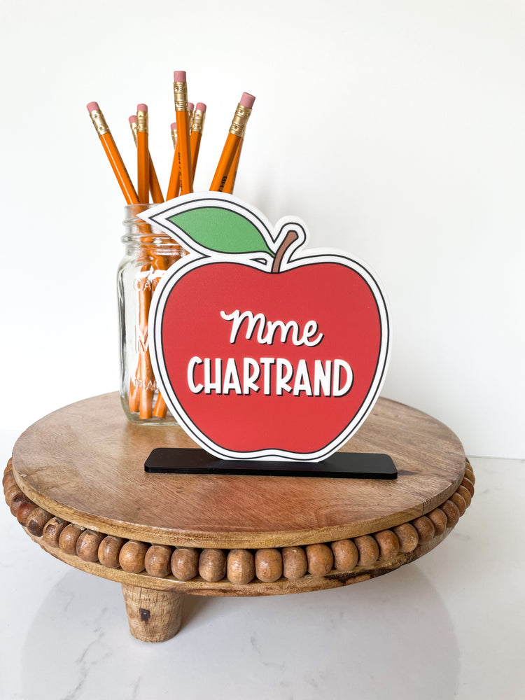 Apple Teacher Sign