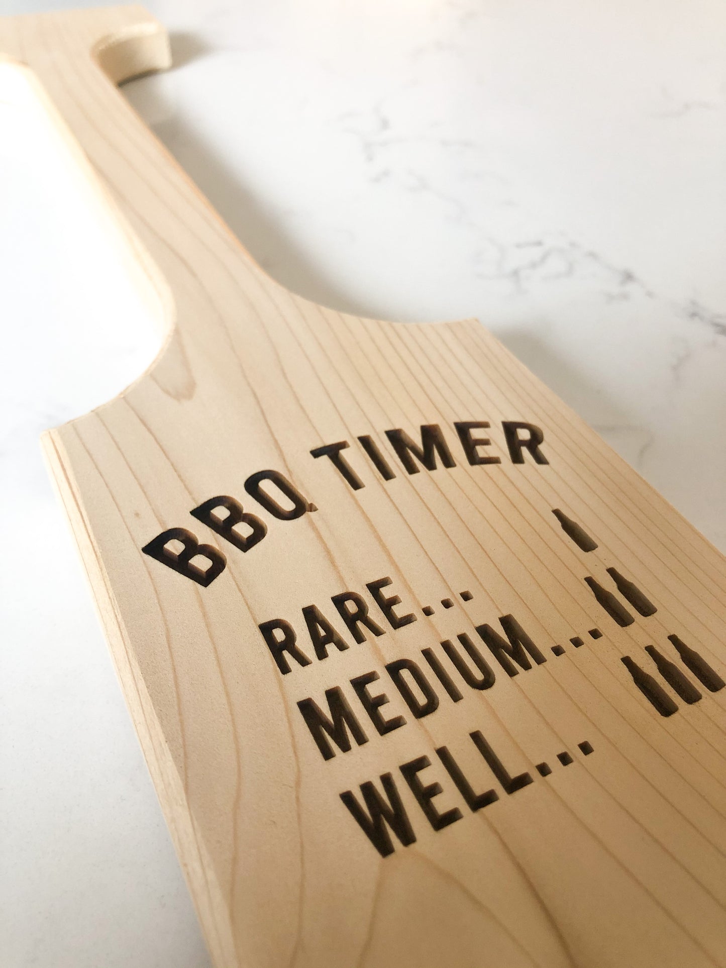 Engraved Cedar BBQ Scraper