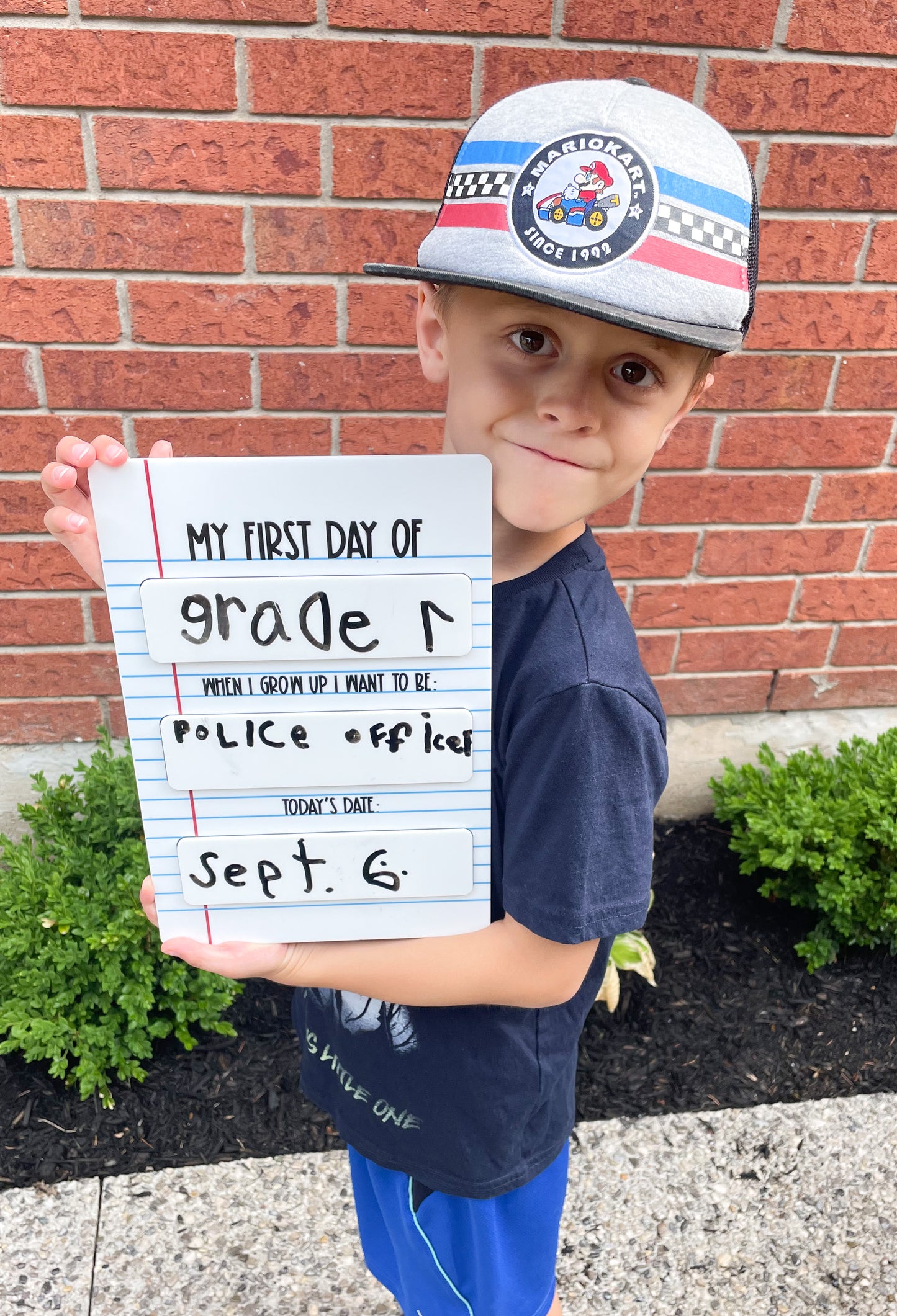 Dry Erase First Day of School Sign