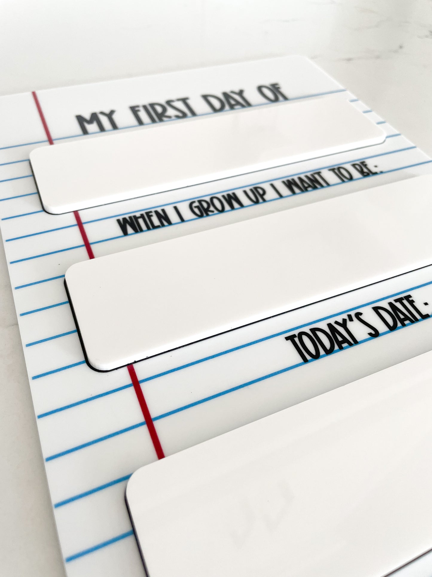 Dry Erase First Day of School Sign