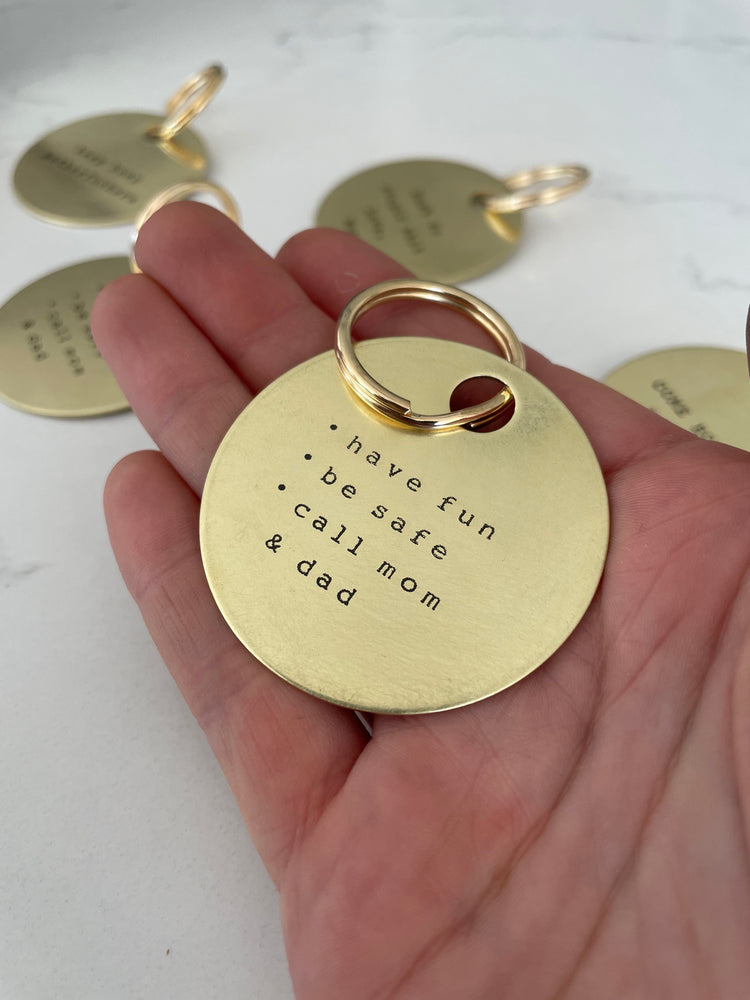 Brass Keychain