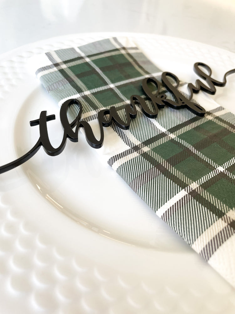 Christmas Table Setting Word Cutouts
