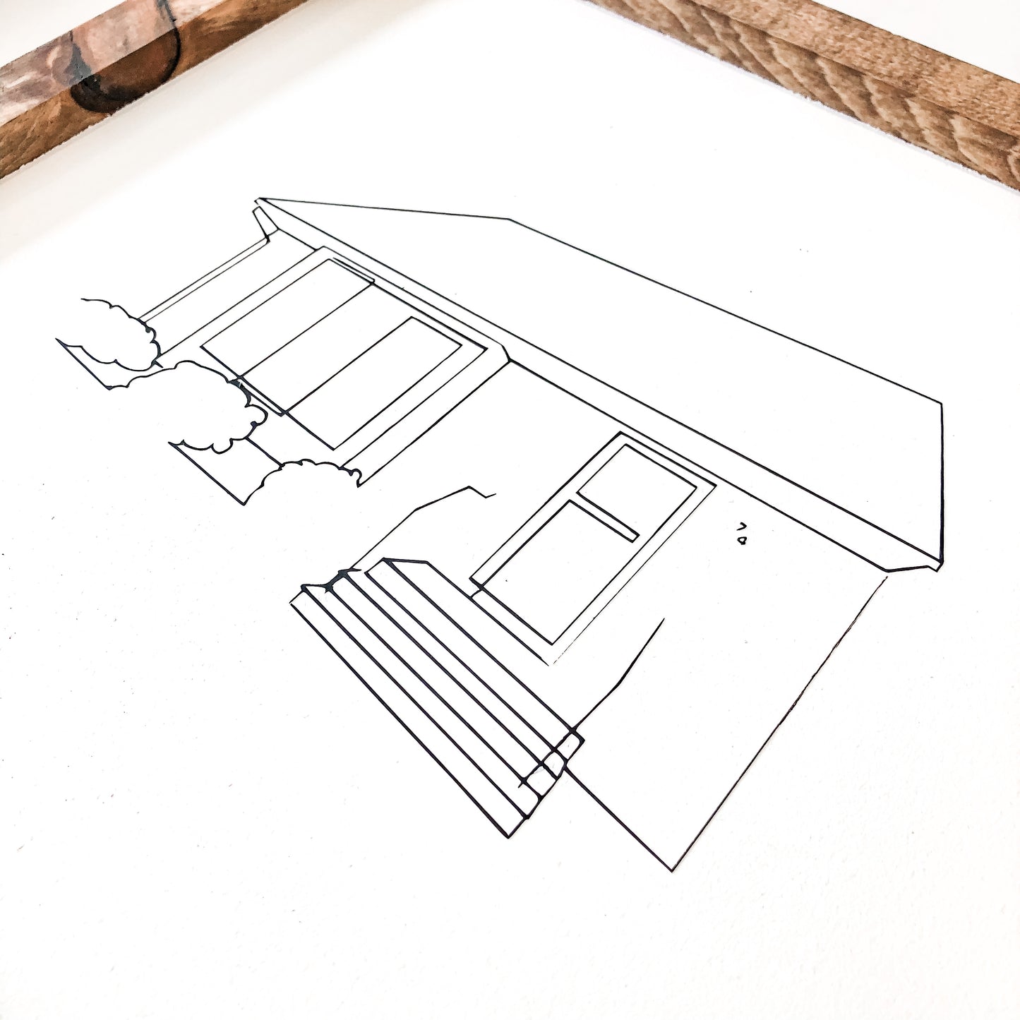 Custom Hand Drawn House Sign