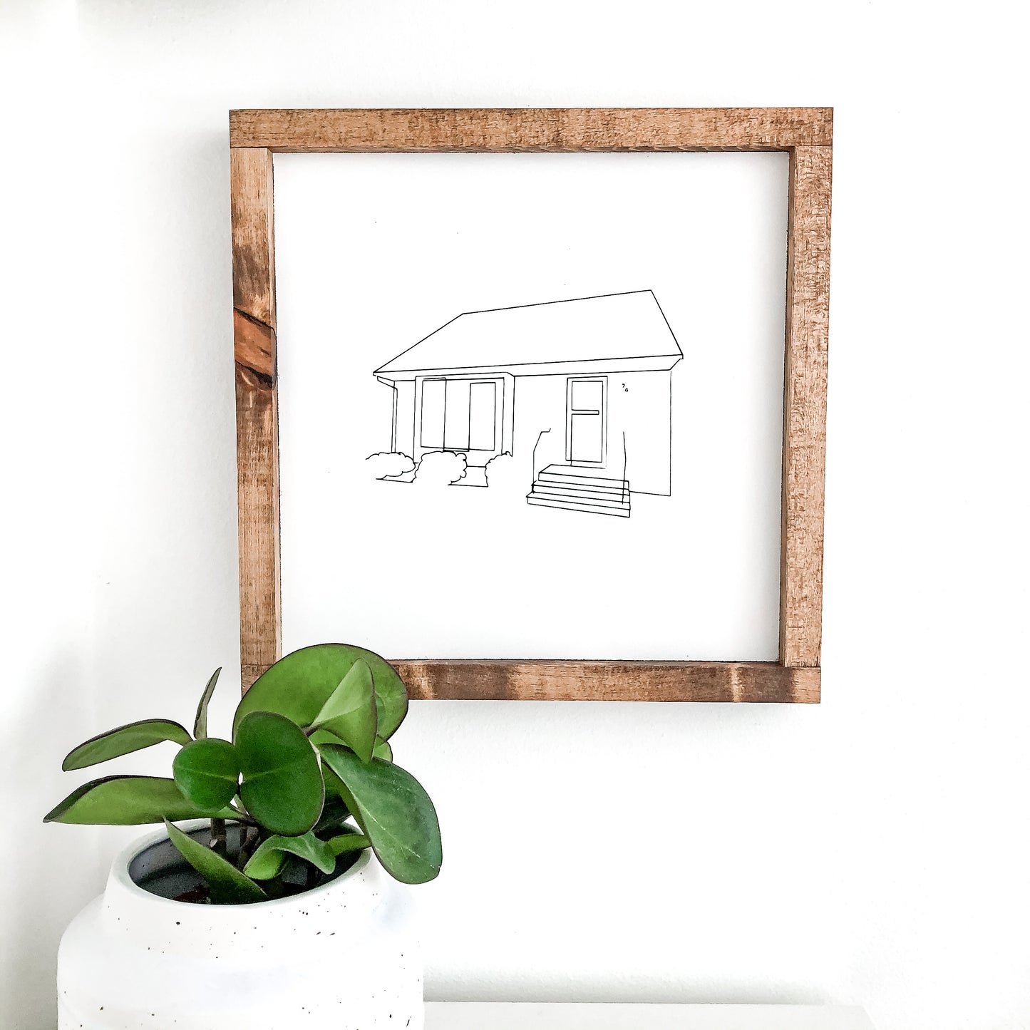 Custom Hand Drawn House Sign