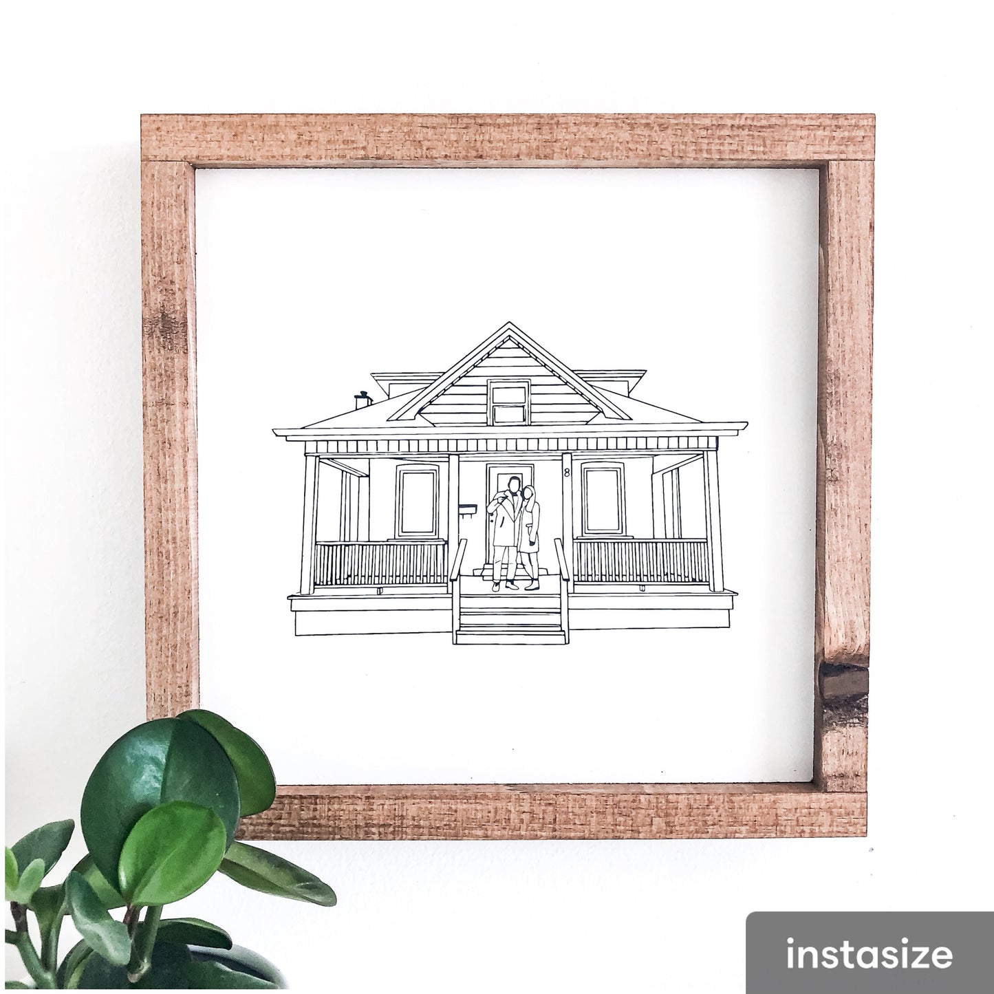 Custom Hand Drawn House Sign