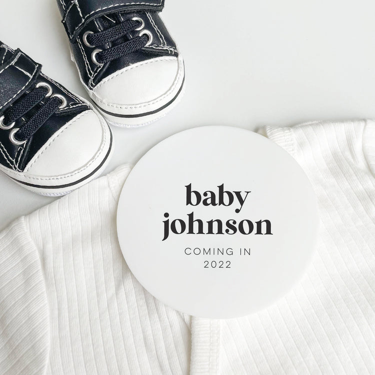 Baby Announcement Round